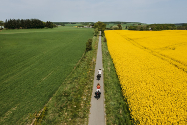 Fietspad Naturstien tussen Horsens en Silkeborg. Foto: Sarah Green - VisitDenmark