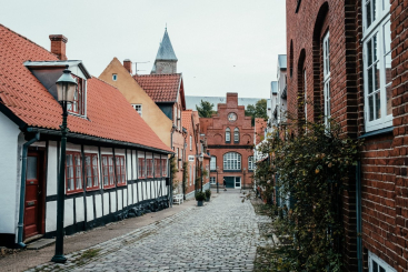 Straat in Viborg, Denemarken. Foto: Frame & Work - VisitDenmark